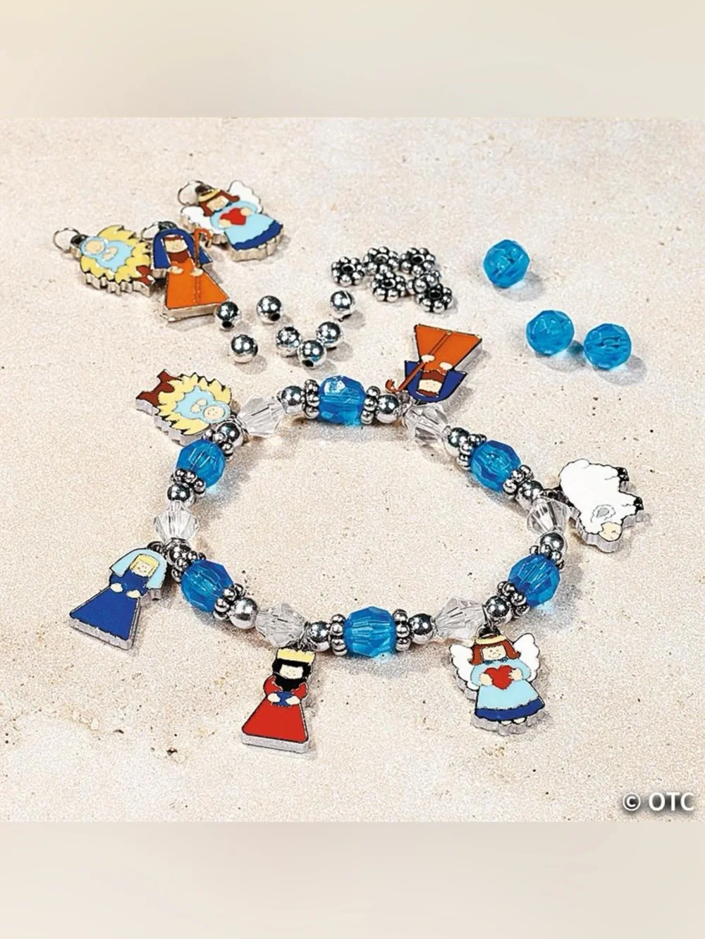 Oriental Trading Nativity Charm Bracelet Craft Kits Lot of 9 NIP Christmas DIY